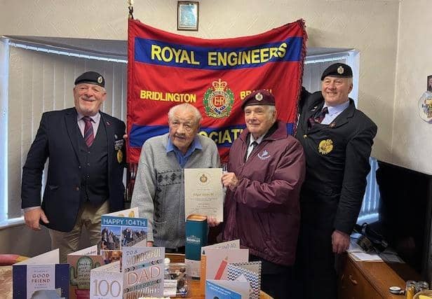 Edgar Styan was visited by three veteran Royal Engineers on his birthday this December.