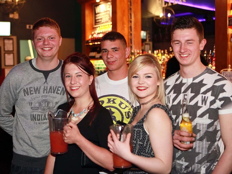 Geoff, Zoe, Mick, Amy & Dave having a great night out in Scarborough Flyer.