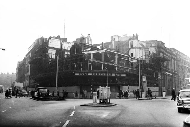 The demolition of the old Cole Brothers store in 1964.