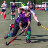 Danby Ladies 1s' Alice Hogarth was joint player of the match in the 1-0 loss at Newcastle Medics. Photo by Brian Murfield