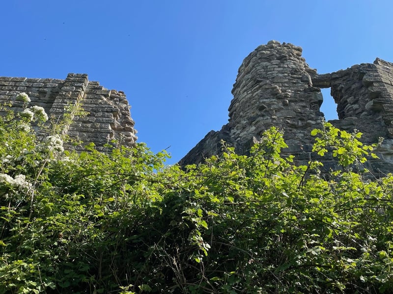 An interesting view of the walls of Scarborough Castle taken from below by Dawn Humphrey.