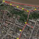 WiFi 'access point' location plan in Filey.