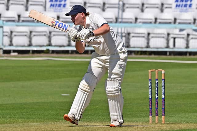 Archie Graham struck 63 and took two wickets as Seamer lost by four wickets at home to Hull Zingari. Photo by Simon Dobson