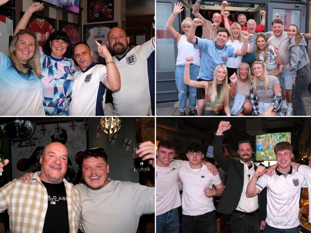 Fans around Scarborough's pubs watching England v Serbia in the Euro 2024 tournament.pictures: Richard Ponter