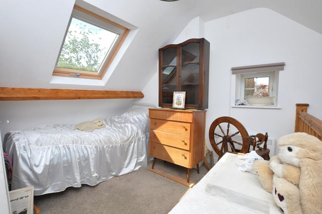 One of the cottage's two first floor bedrooms.