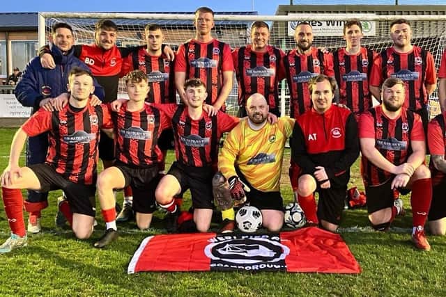 West Pier earned a Beckett Football League Gordon Harrison Memorial Trophy final 3-0 win against Ayton