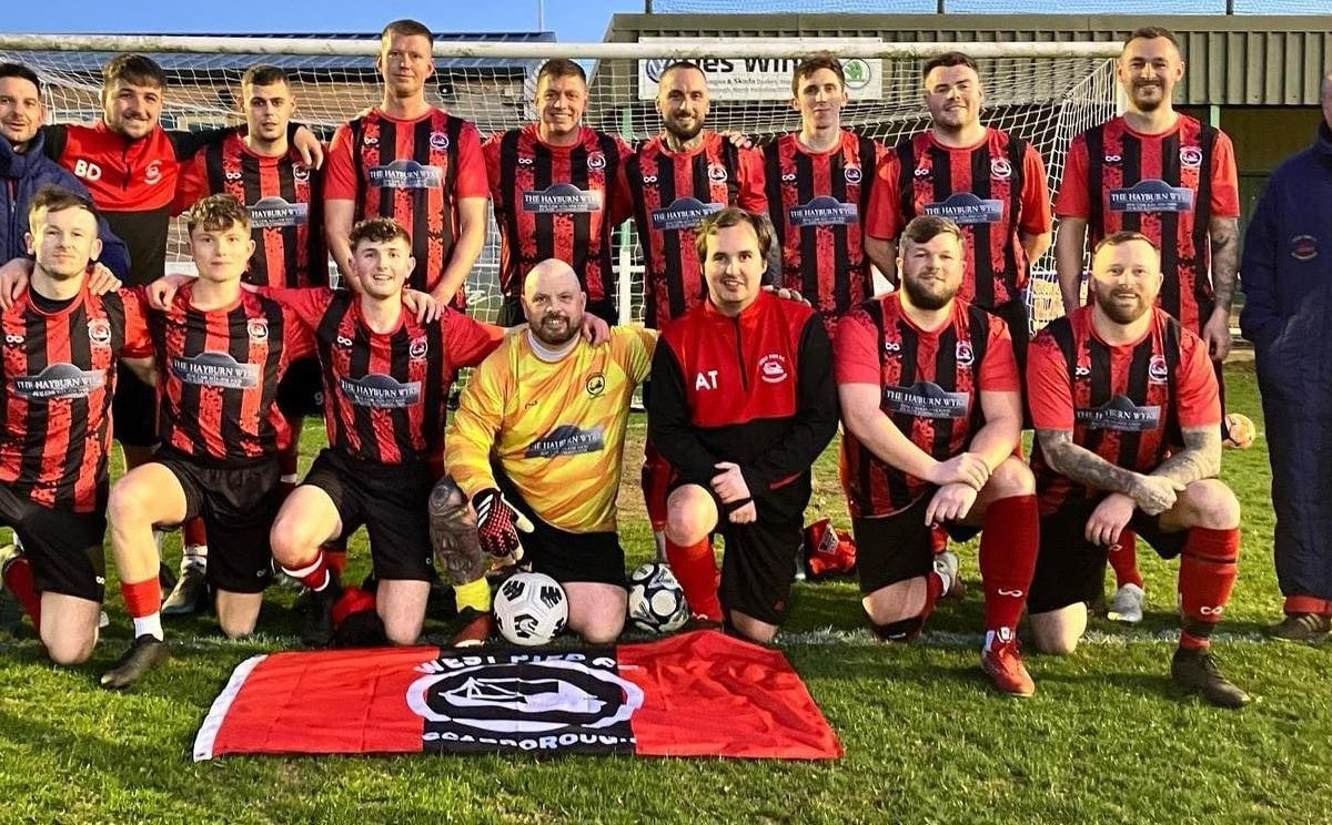 Declan Richardson hat-trick fires West Pier to Beckett Football League Gordon Harrison Memorial Trophy final win against Ayton Declan Richardson hat-trick fires West Pier to Beckett Football League Gordon Harrison Memorial Trophy final win against Ayton