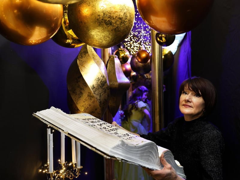 Julia Wray designs the display