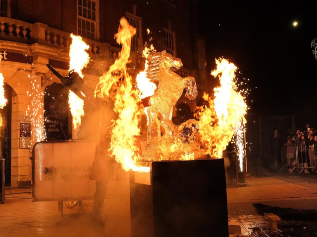 A great spectacle at Bridlington Ice Trail. picture: Richard Ponter