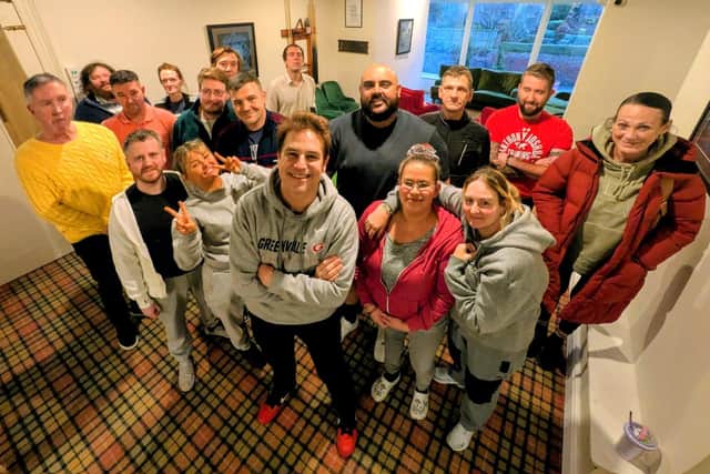 Kavana shared his story with residents and staff at Ark House Rehab
