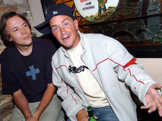 Who do you recognise on this night out in 2005?