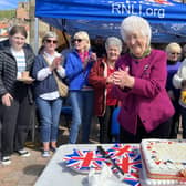 Ada Myers pictured at her 90th birthday celebrations at Whitby Lifeboat Station.