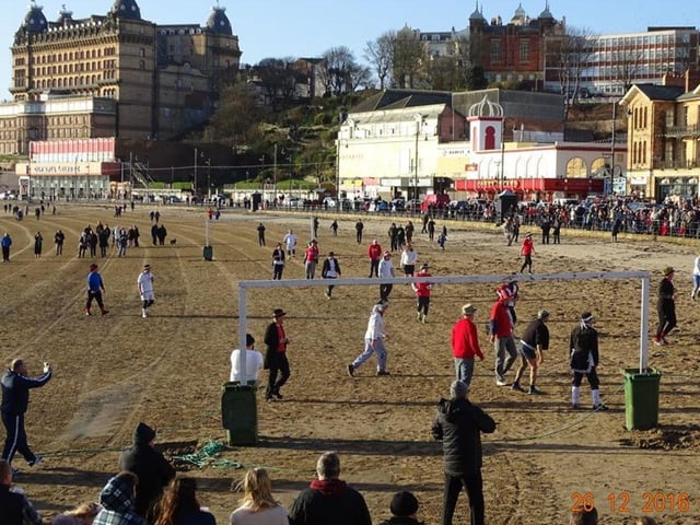 Boxing Day Football Match and Raft Race will take place at South Bay Beach, Scarborough on December 26. Each year crowds gather on Scarborough’s South Bay beach to witness the Fishermen versus the Firemen football match followed by the hilarious fancy dress ‘crazy’ raft race from the harbour quayside. All played in good humour and at full time the opposing team are dragged down to the sea and dunked! So come along brave the fresh sea air to support this worthwhile cause dating back to 1800s whilst being thoroughly entertained!