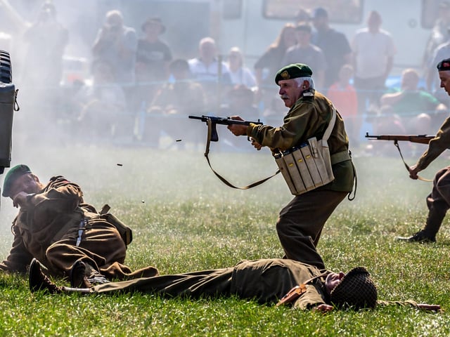 The re-enactment battle hots up.