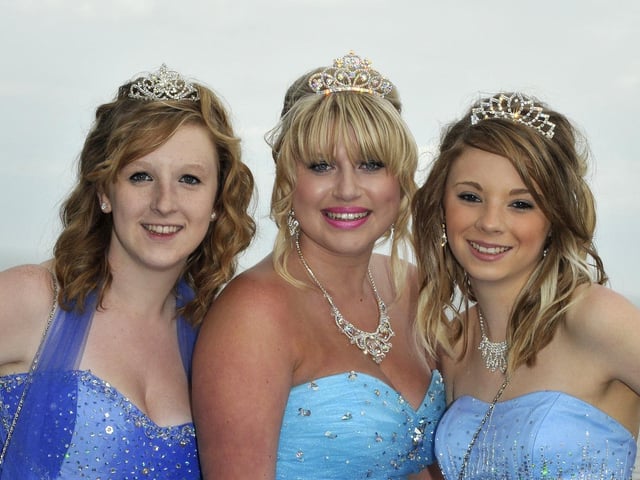 Emma Eley, Laura Yalezo, and Becky Revell from Filey School.