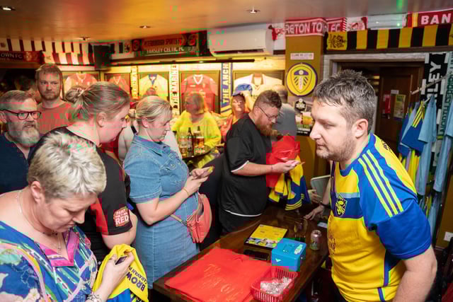 Shirts selling quickly at the Boro away kit launch event on Friday evening.