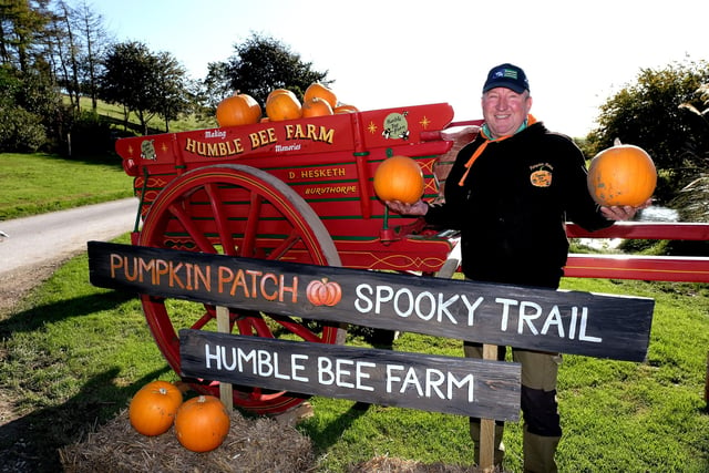 Farmer Percy Warters is ready for and fun filled spooky few weeks.