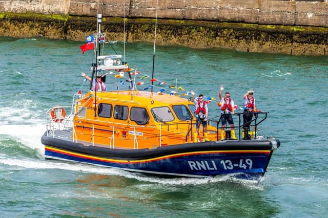 Whitby's new lifeboat, Lois Ivan.
picture: Brian Murfield