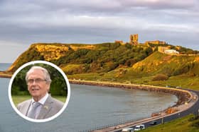 Scarborough, with Coun David Chance pictured inset.