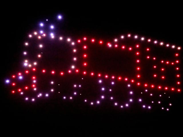 North Bay Railway appears in the night sky