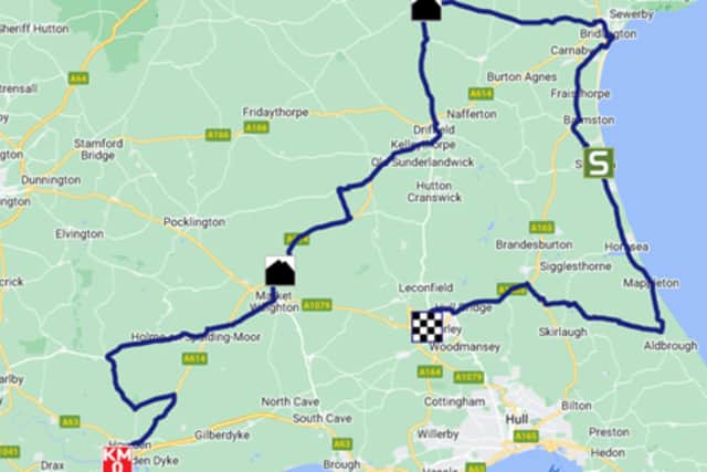 The route will go through Goole, Howden, Market Weighton, Driffield, Bridlington, Hornsea and Beverley.