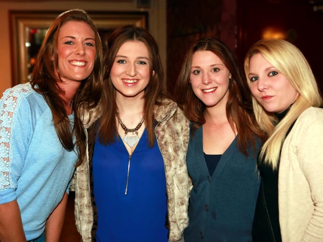 Abbie, Gemma, Stacey and Holly enjoying a girl's night out.