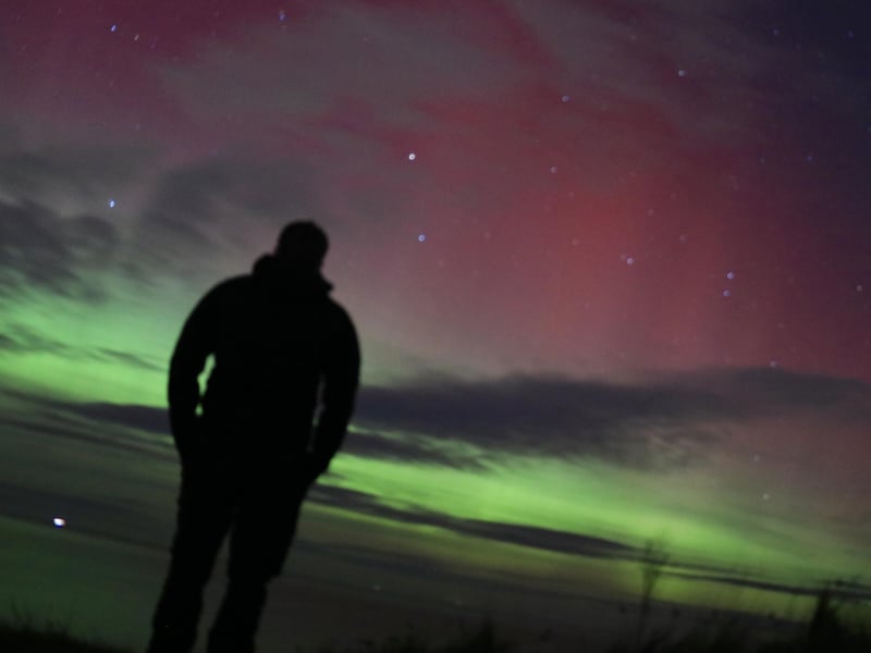 Northern Lights, taken from Scalby Beck, by  Sam Sherwood Travel & Portrait Photography.