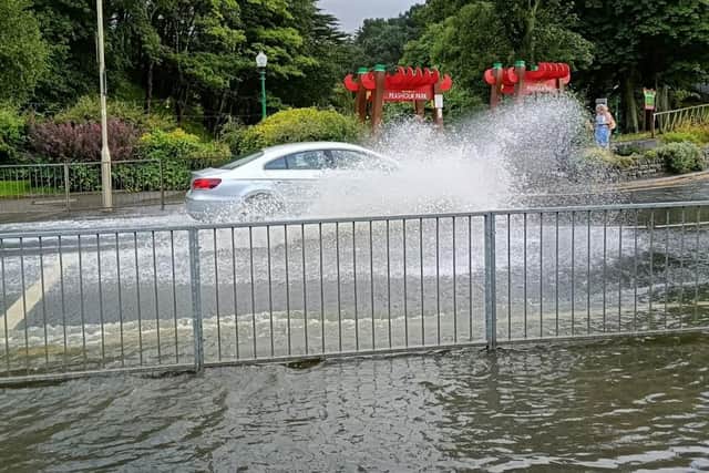 This weekend could see even more heavy rainfall across the Yorkshire coast, according to the Met Office. Photo: Richard Ponter