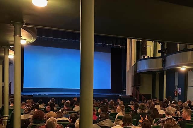 Audience at Whitby Pavilion cinema.