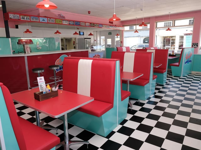The colourful diner is certain to brighten up the darkest of days