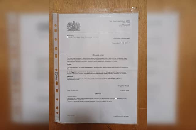Increased anti-social behaviour and suspected drug use with a Scarborough property, led Scarborough’s Neighbourhood Policing Team to apply for a closure order.
