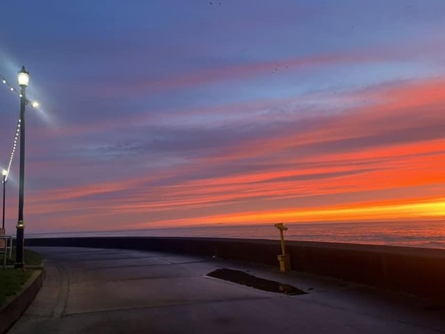 Early morning light in Scarborough.