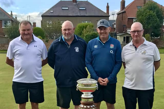 From left, Geoff Watson, Kevin Gates, Andy Deighton and Paul Morgan