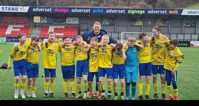 Seamer Under-12s celebrate winning the Scarborough & District Minor League title after their 12-0 win against Scarborough Football Scholarship.