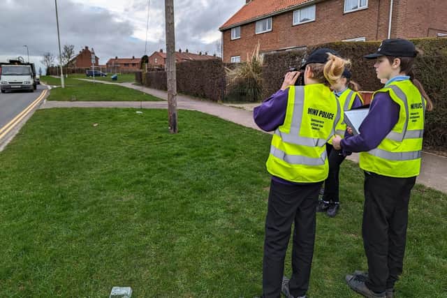 The Mini Police check for speeding drivers on Westway