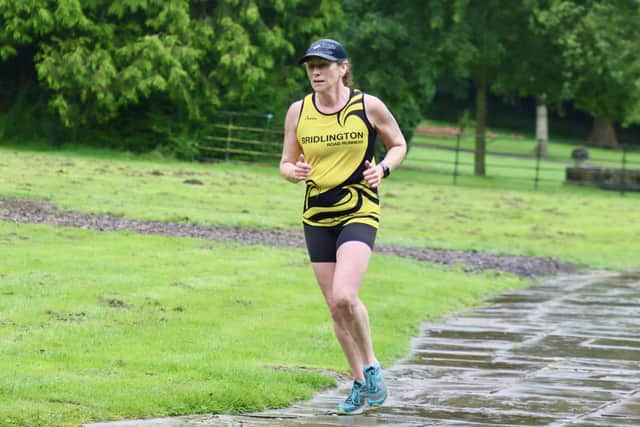 Bridlington Road Runner Heidi Baker makes her way around the course.