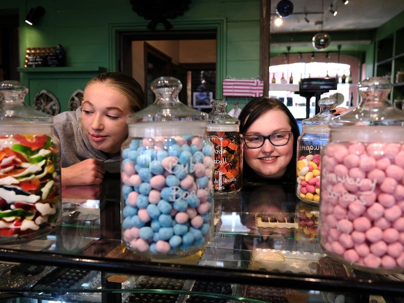 Sweets galore at Betsy and Bo, with Isabel Newton and Katy Welford.
picture: Richard Ponter