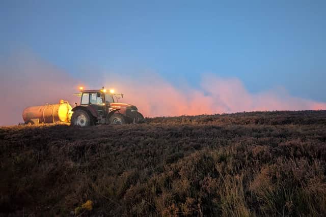 A JustGiving page set up to help farmers tackling the Langdale Moor fire has passed £18,000 - Image: Thirsk Fire Station