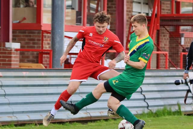 Bridlington Town Reserves won 2-1 at home to Easington to secure promotion,. Photo by Alexander Fynn