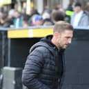 Whitby Town boss Gary Liddle was disappointed with his team after their 1-0 loss at Prescot. Photo by Owen Cox