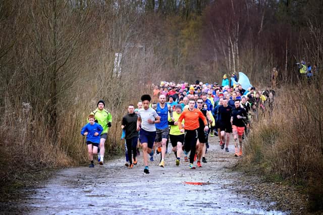 North Yorkshire Water Park one year on....the start of the run ..pic Richard Ponter