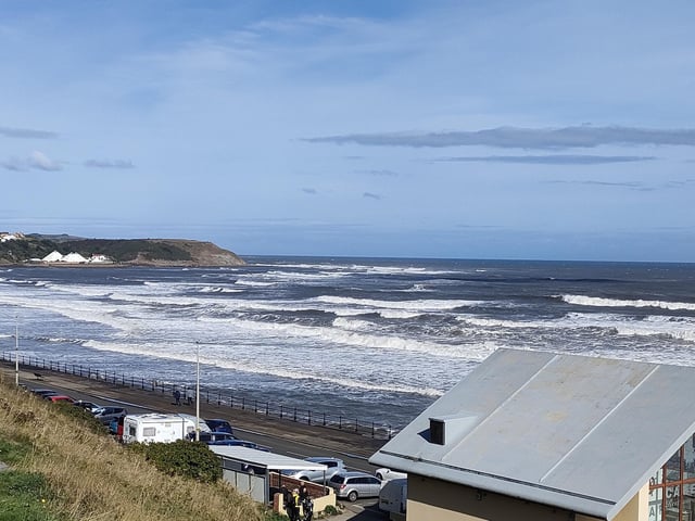 Rough seas at North Bay.