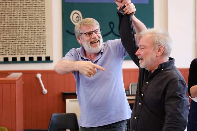 Bill Champion and Paul Kemp in rehearsals for Show & Tell
