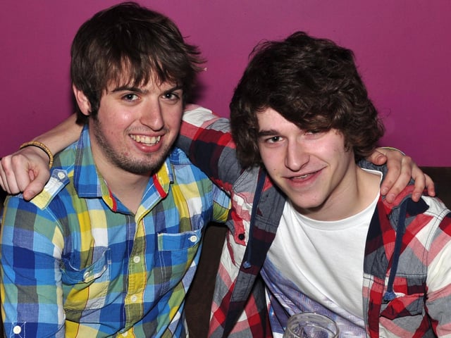 Josh and Joel in Blue Lounge, Scarborough.