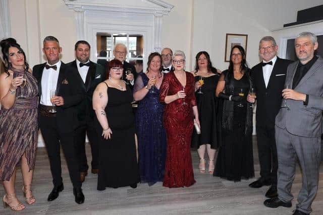 Staff at the Rainbow Ball.
