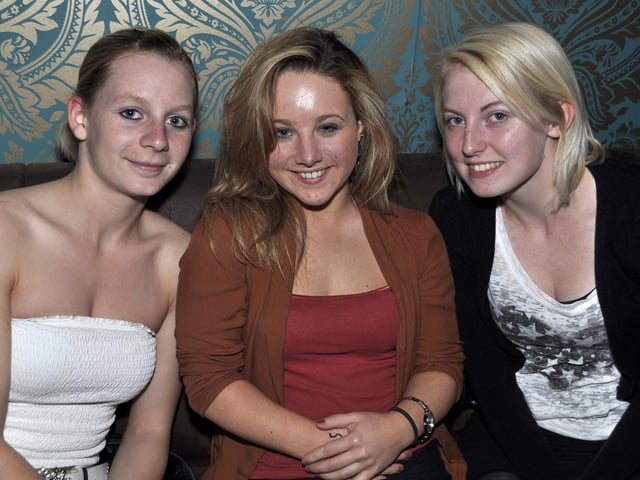 Jenna, Jo and Katy on a girly night out.