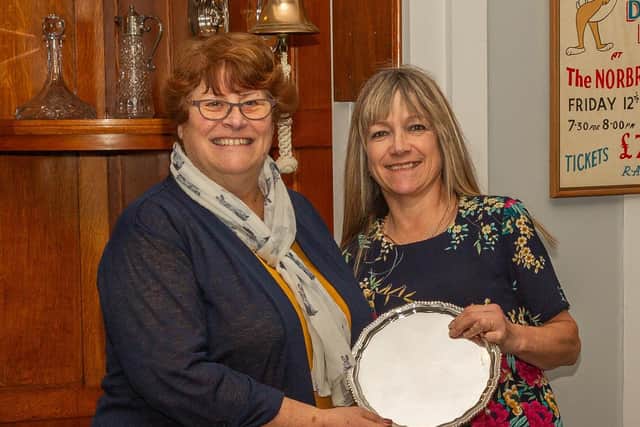 Jenny Swift, right, won the Bowes Goblet, Robinson Trophy & Langstaff Cup.