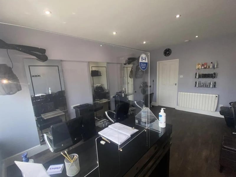 Successful hairdressers which was established in 2007. Currently for sale with Ernest Wilson for £94,950 Freehold.