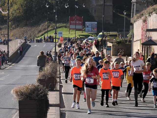Lots of people participated in the first fun run event.