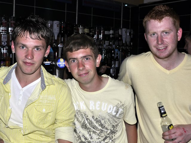 Simon, Danny and Tim out for Saturday night.